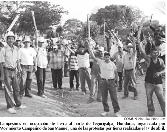 Federacion nacional de campesinos en Honduras