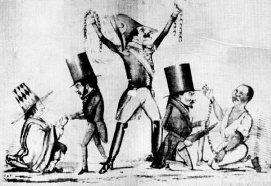 Abolición del tributo y la esclavitud.