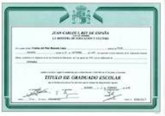 Conseguí mi graduado escolar