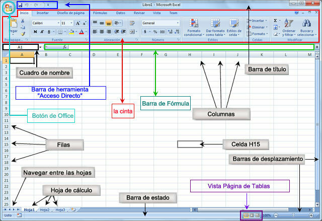 EXCEL 12.5 EXCEL  VERSIÓN 2007 - OFFICE 2007