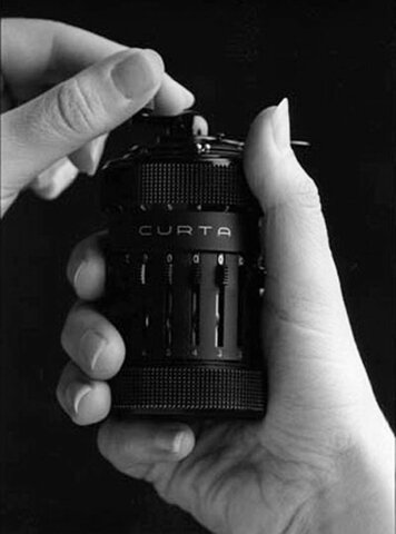 Curt Herzstark cleats the Curta Calculator