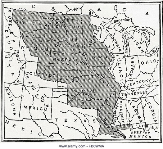 E.E UU. Compra de la Lusiana