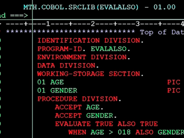 Desarrollo de COBOL