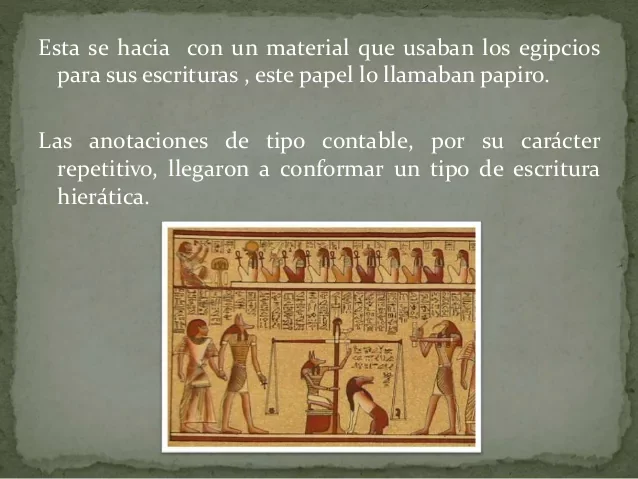 Contabilidad en Egipto