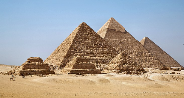 Las pirámides del antiguo Egipto.