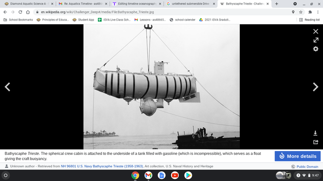 An Untethered Submersible Dive: