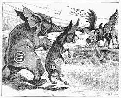 TR Runs for presidency in Bull-Moose Party