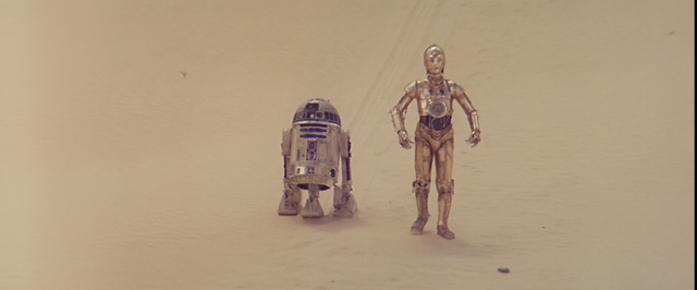The Droids Land on Tatooine