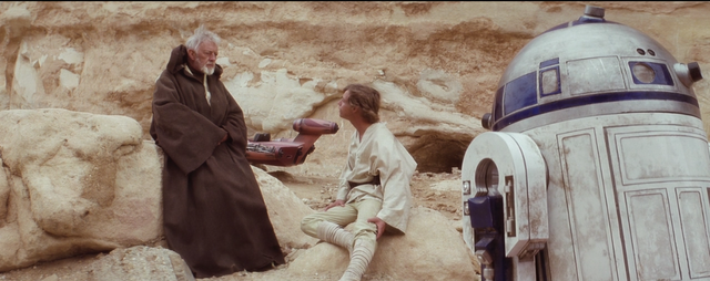 Luke Finds a Secret Message in R2, and Finds Obi-wan Kenobi