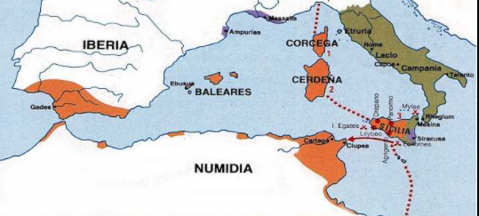 La derrota cartaginesa