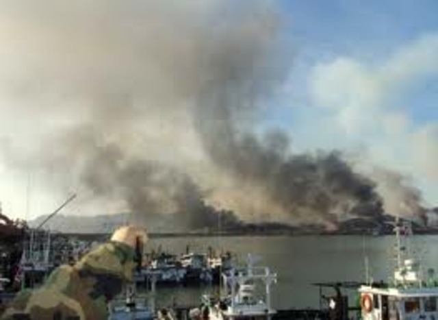 Over 200 Artillery Shells Shot onto South Korean Island!