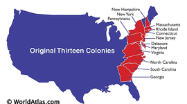 Timeline: 13 Colonies Timeline