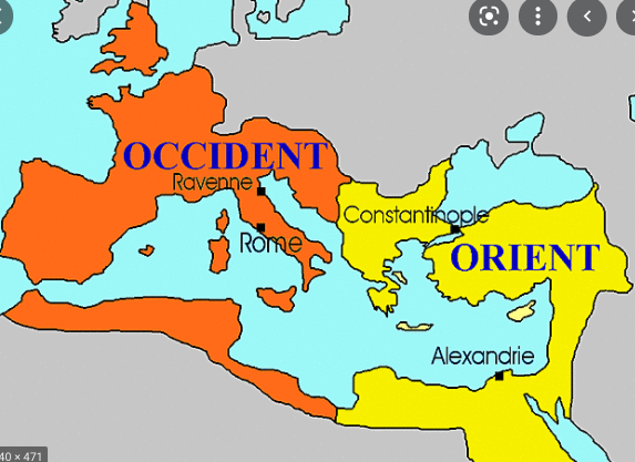 L'imperi es divideix en dos