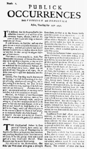 The First Newspaper