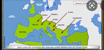 els ostrogots envaeixen Roma i es queden a França
