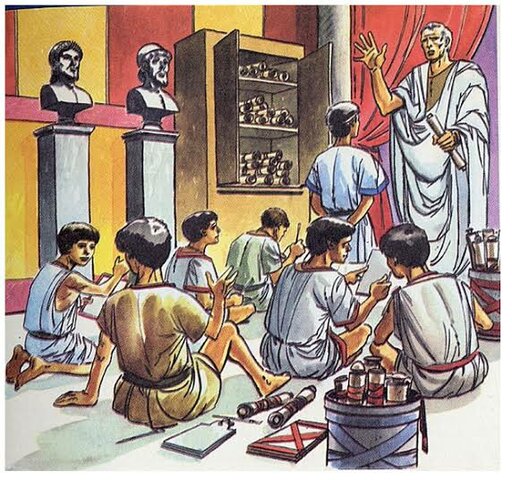 El rhetor era la ultima etapa de la educación