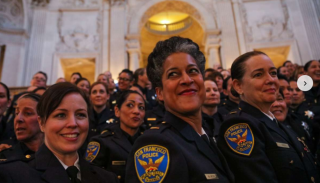 The first women police officer joins the force