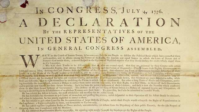 The United States Declare Independence