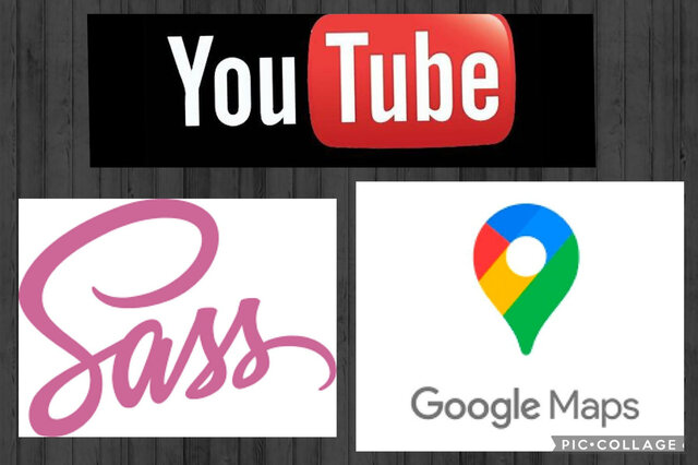 YOUTUBE, SASS , GOOGLE MAPS