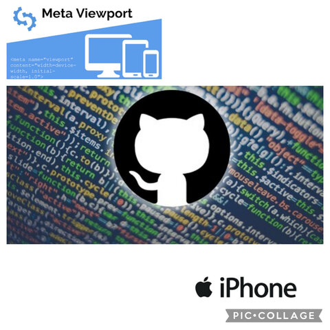 IPHONE, META VIEWPORT , GITHUB