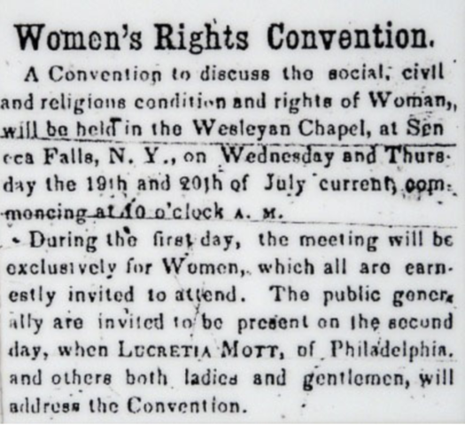First Women's Rights Convention