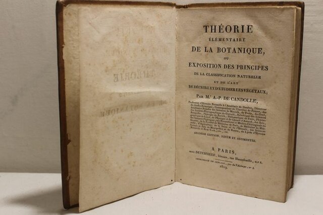 Théorie élémentaire de la Botanique