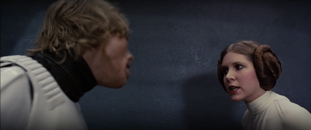 They Get into the Detention area of the Death Star and save Princess Leia