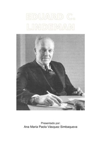 Eduard C. Lindeman (1885-1953)