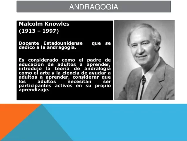 1) Malcolm S. Knowles, (1913-1997), es considerado como el padre de la educación de adultos.