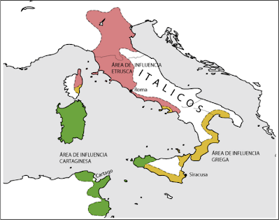Roma controlava tota la península Itàlica