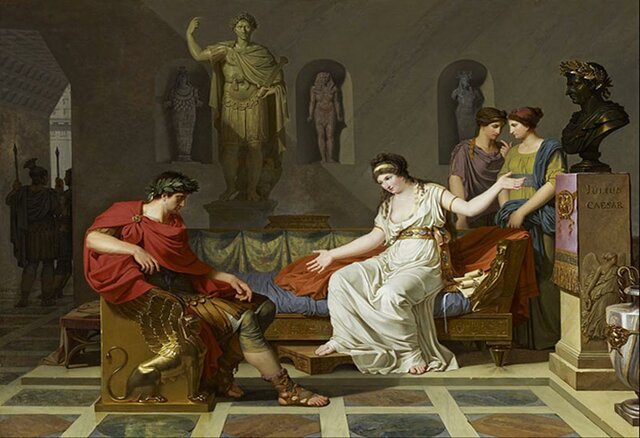 Octavi derrota a Marc Antoni i a Cleopatra a la Batalla d’Actium