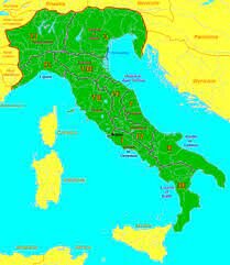 Roma controlova la peninsula itàlica