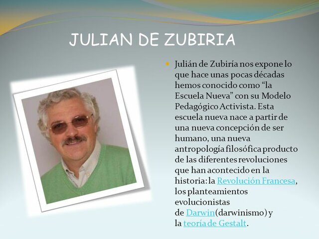 JULIAN  De  ZUBIRIA