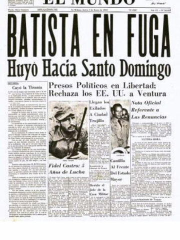 Cae Batista y huye del pais