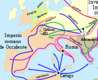 Començen a inveir l'imperi roma occidental