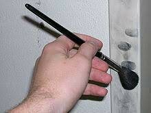 A way to visualize finger prints after they have been cleaned is developed