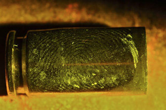 A way for scientists to visualize fingerprints even after the print has been removed is developed, relating to how fingerprints can corrode metal surfaces.