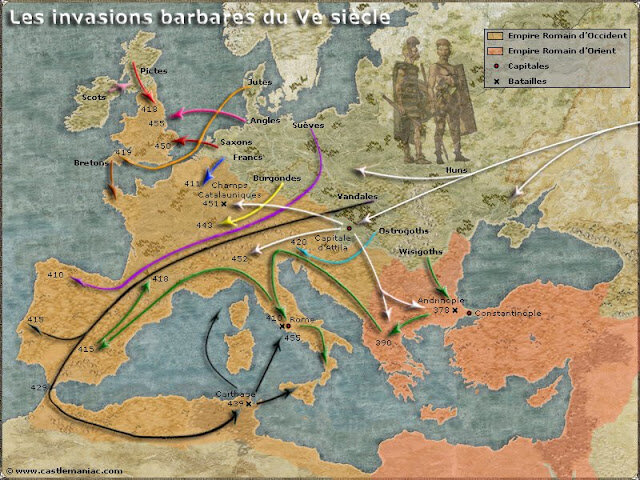començant a envair l’imperi romà occidental.