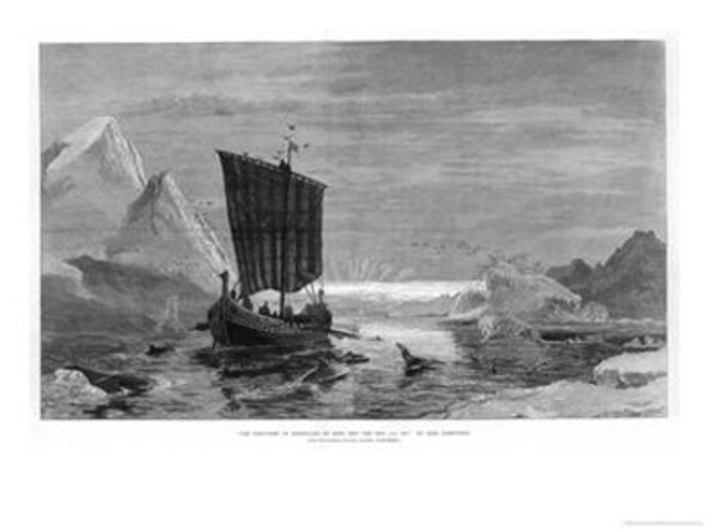 Eirik the red exiled from Iceland