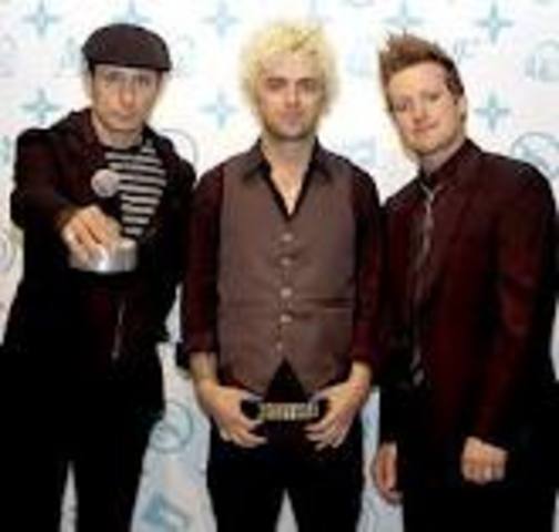 Green Day plays at it's first live performance