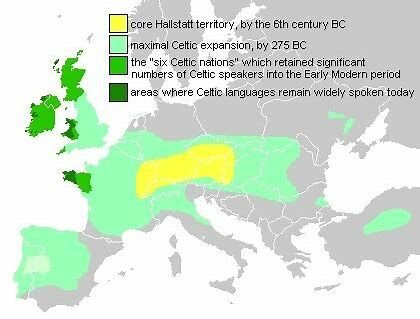 Keltische cultuur onstaat en verspreid
