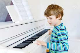 Attending my first piano lessons...