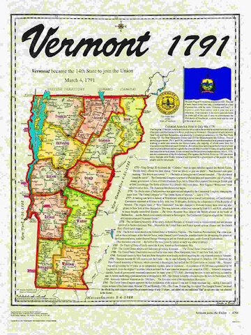 Vermont was the 14th State Admitted to the Union