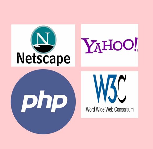 NETSCAPE, YAHHO!, PHP, WORLD WIDE WEB CONSORTIUM