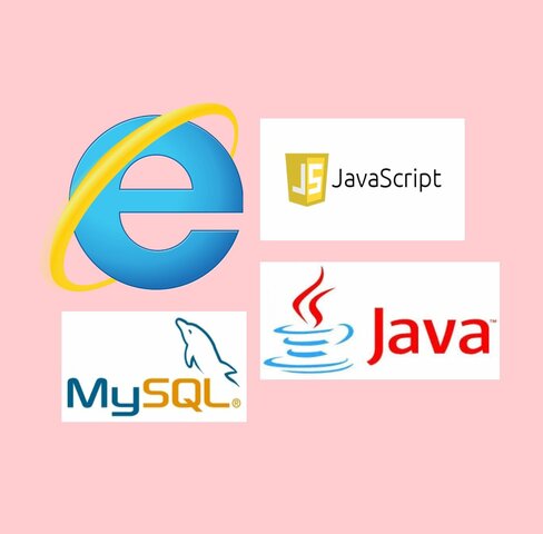 INTERNET EXPLORER, JS, MYSQL, JAVA