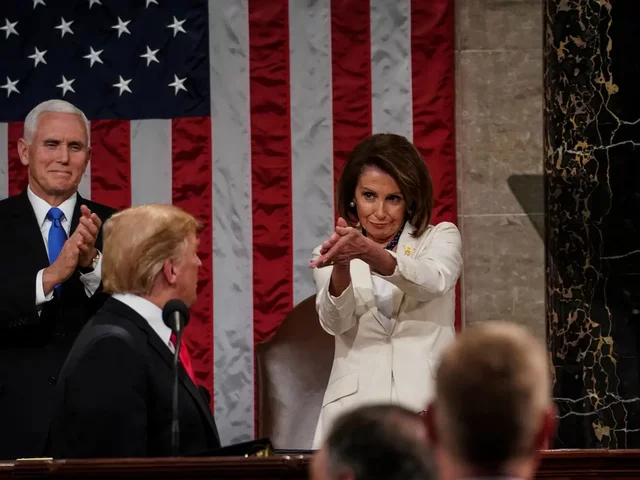 Nancy Pelosi's reaction to Trump's State of the Union Speech became a meme