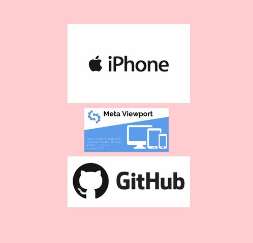 IPHONE, META VIEWPORT , GITHUB