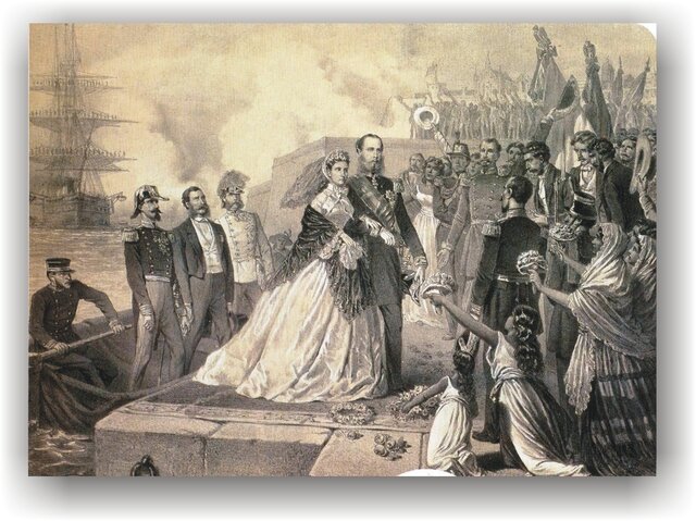 Llegada de Maximiliano a Veracruz
