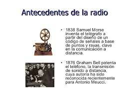 Antecedentes de la radio