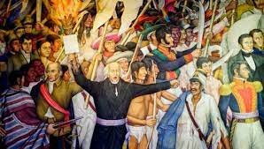 Beginning of the war of independence in Spain.